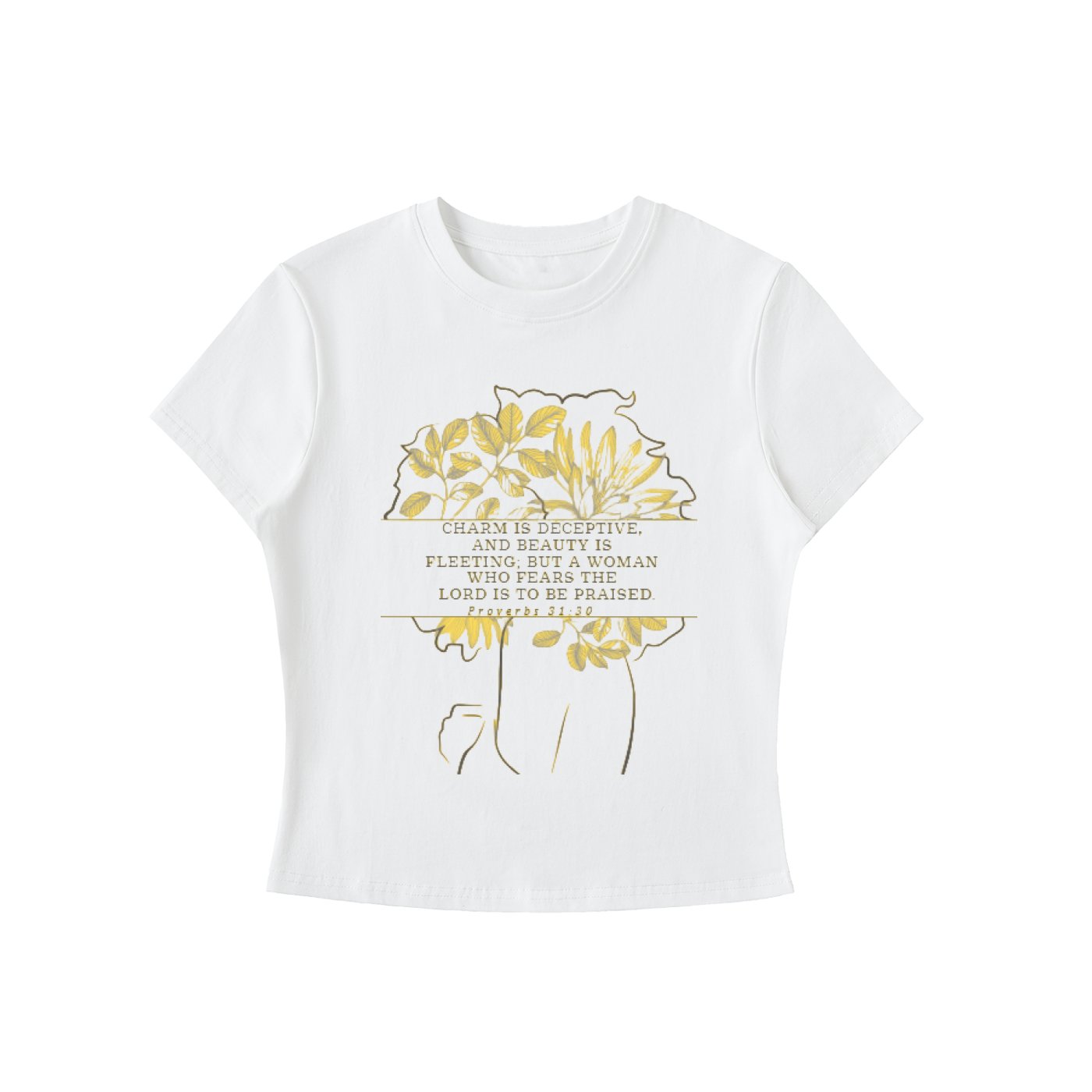 Proverbs 31:30 Woman Bodycon T-Shirt