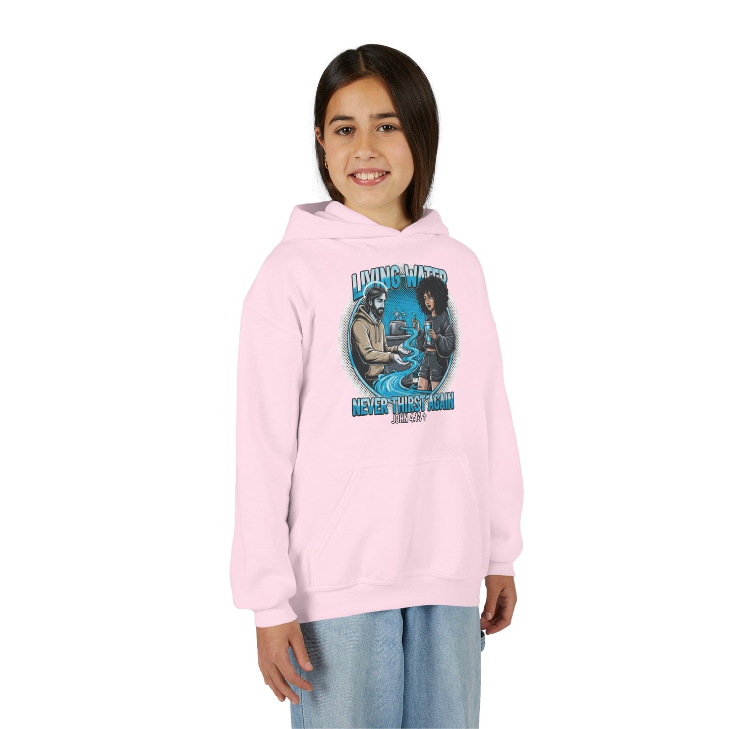 "Living Water" John 4:14 Youth Hoodie