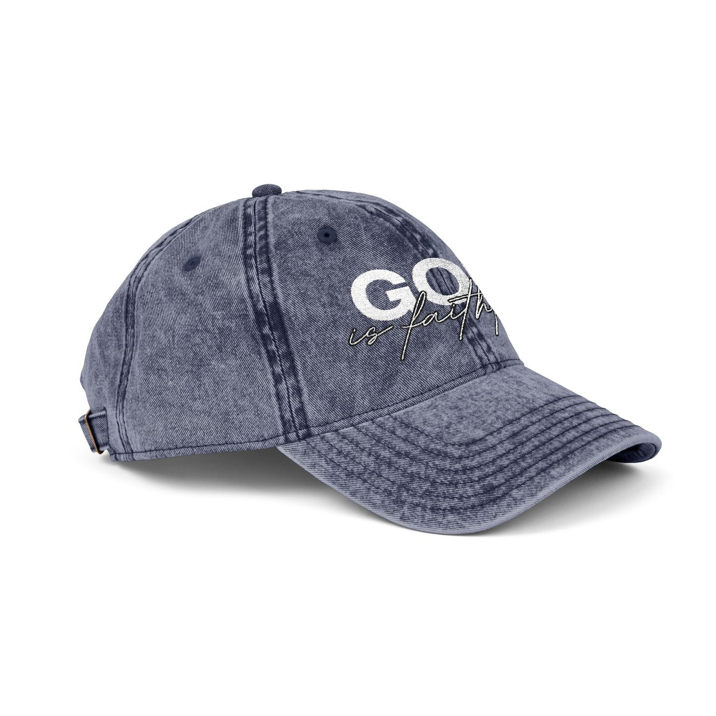 "God Is Faithful" Vintage Washed Cap