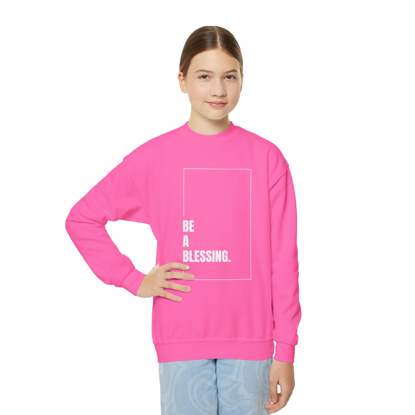 "Be A Blessing." Youth Crewneck Sweatshirt