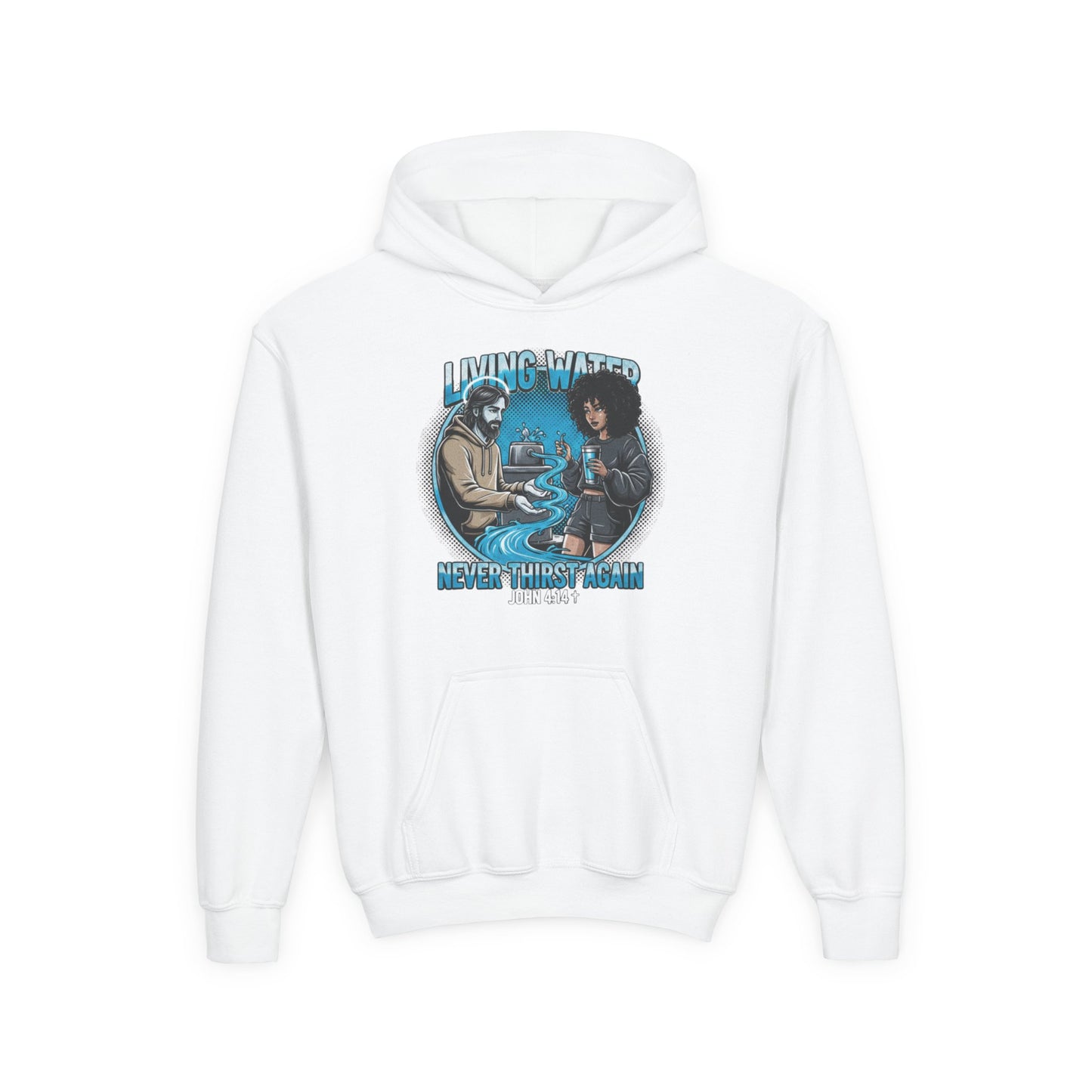 "Living Water" John 4:14 Youth Hoodie