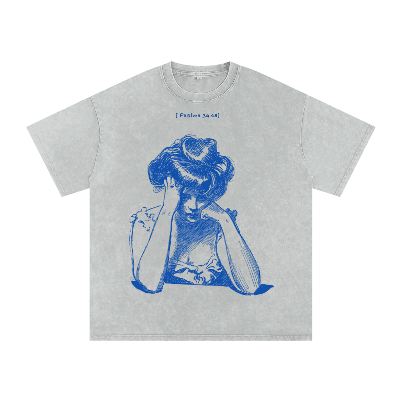 The Downcast Hope Tee (No. 9) Snow Washed Oversized Cotton T-Shirt