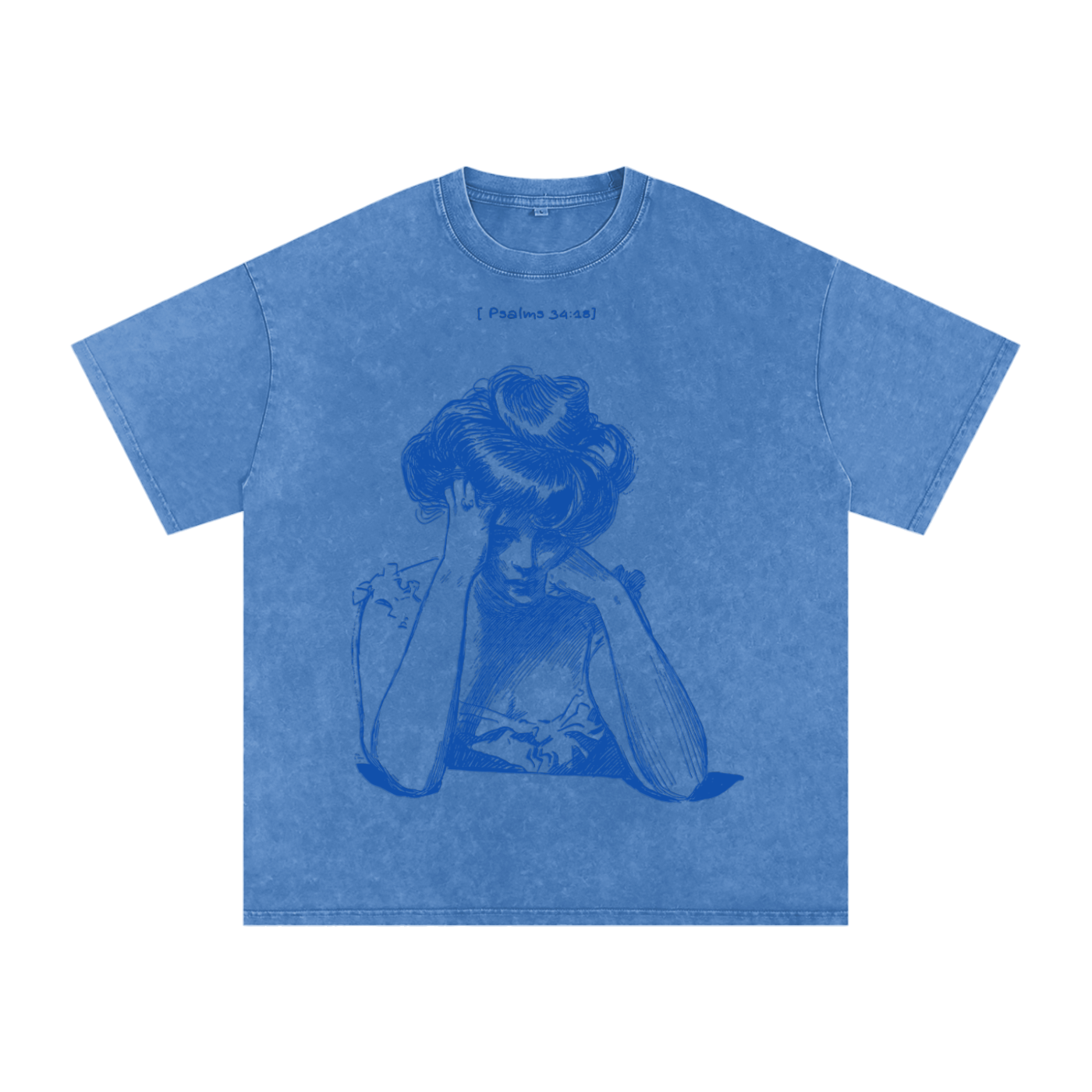 The Downcast Hope Tee (No. 9) Snow Washed Oversized Cotton T-Shirt