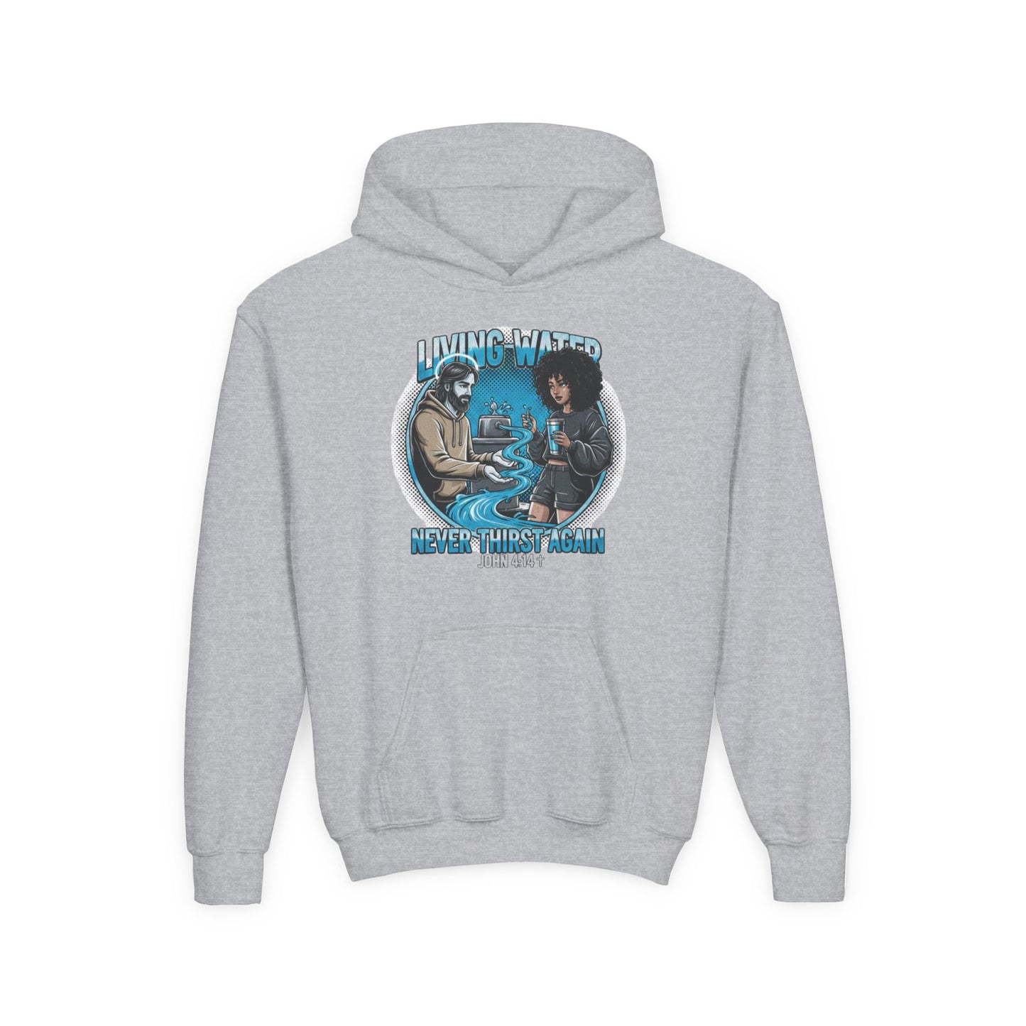 "Living Water" John 4:14 Youth Hoodie