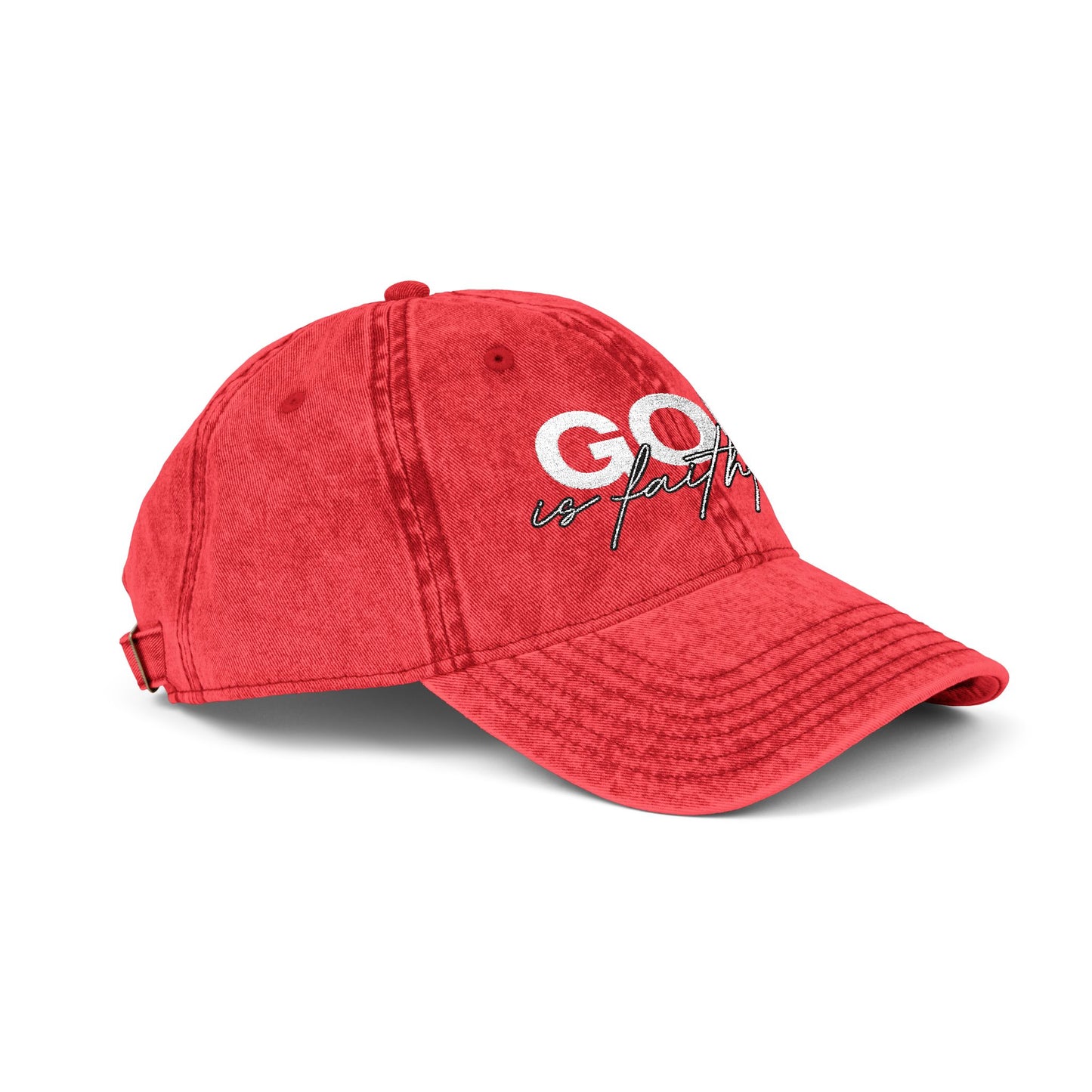 "God Is Faithful" Vintage Washed Cap