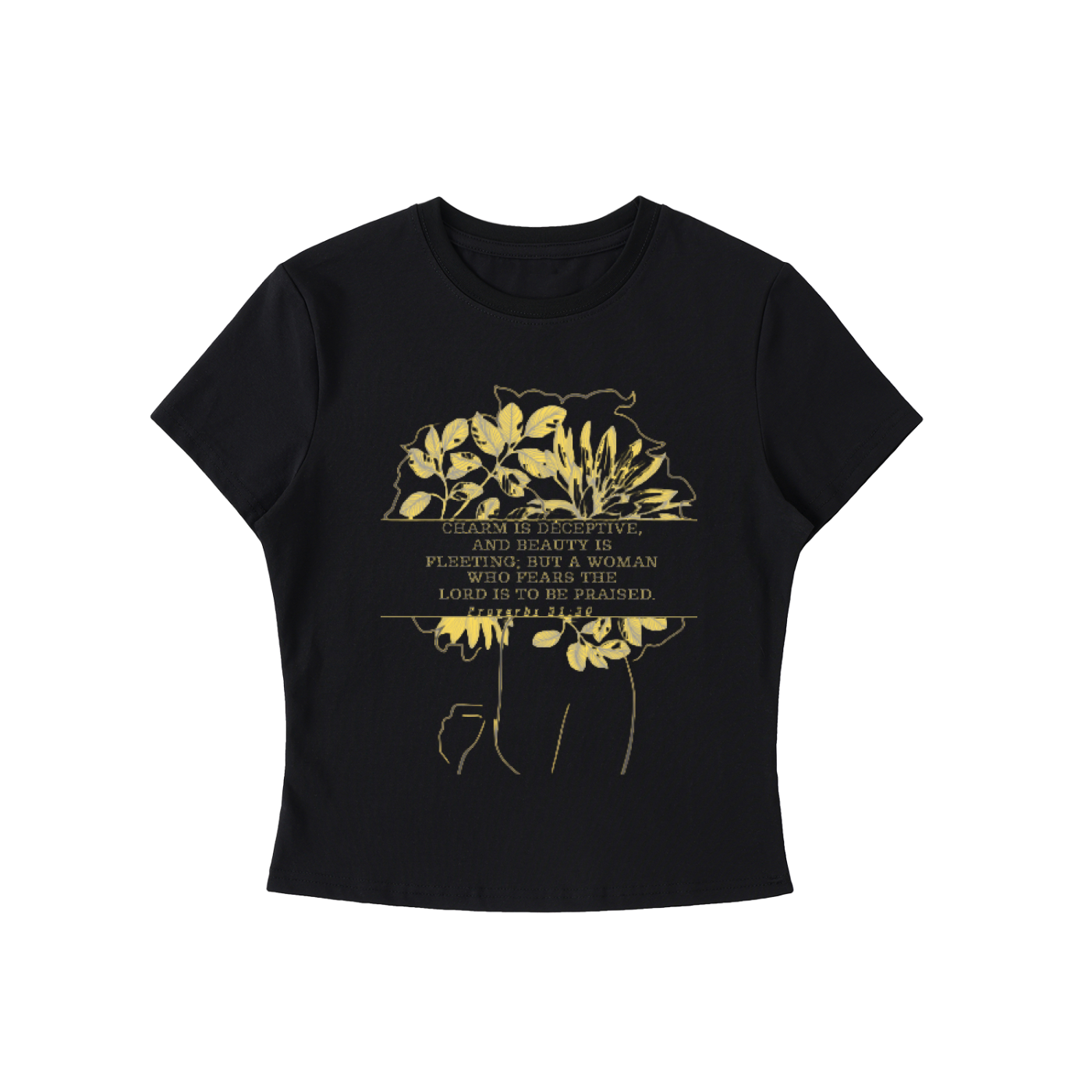 Proverbs 31:30 Woman Bodycon T-Shirt