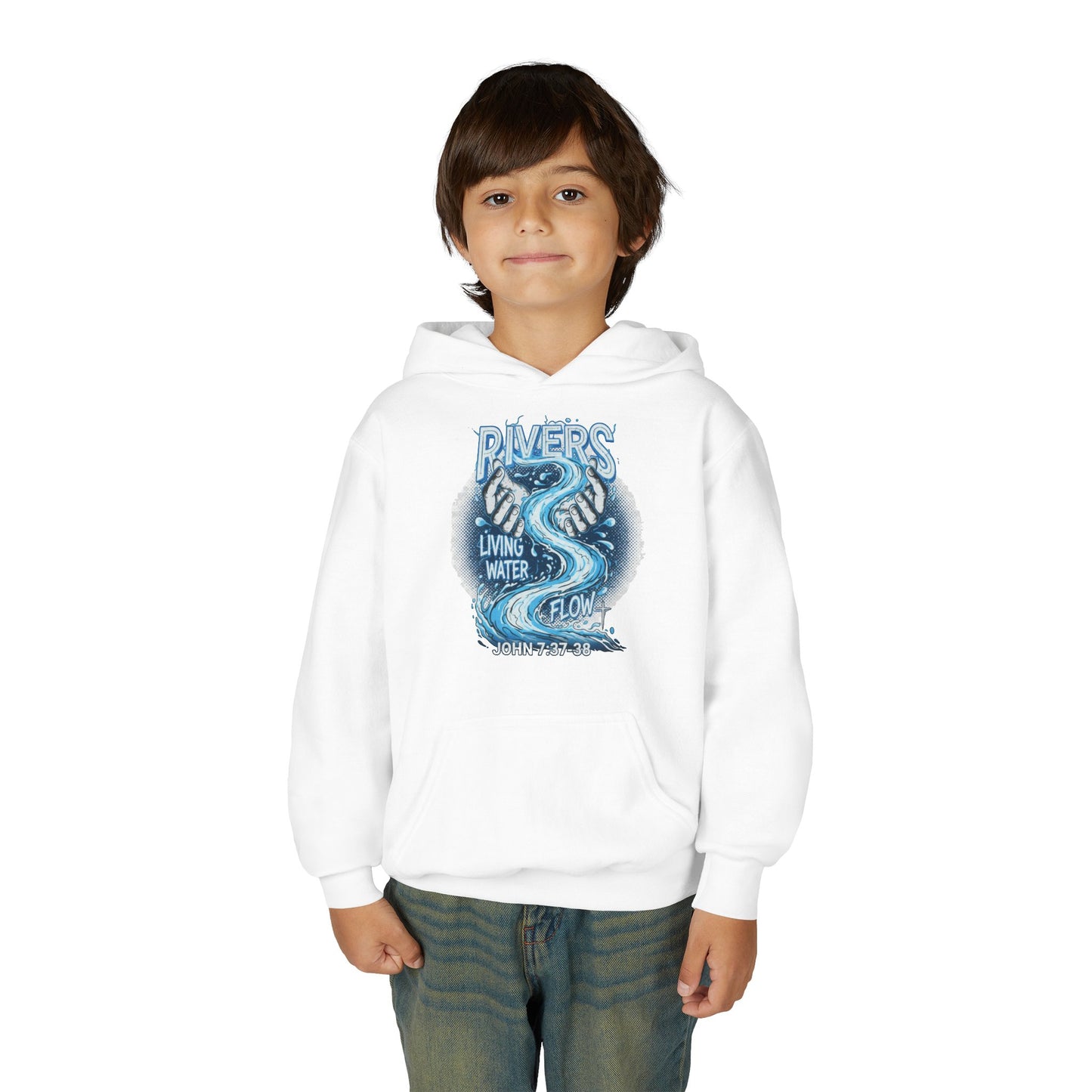 "Rivers of Living Water" John 7:37-38 Youth Hoodie