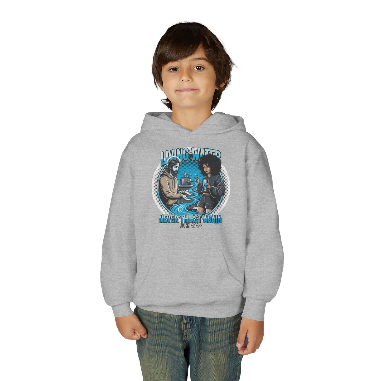 "Living Water" John 4:14 Youth Hoodie
