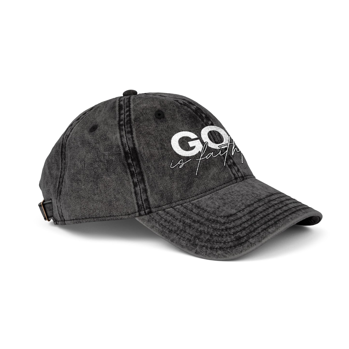 "God Is Faithful" Vintage Washed Cap