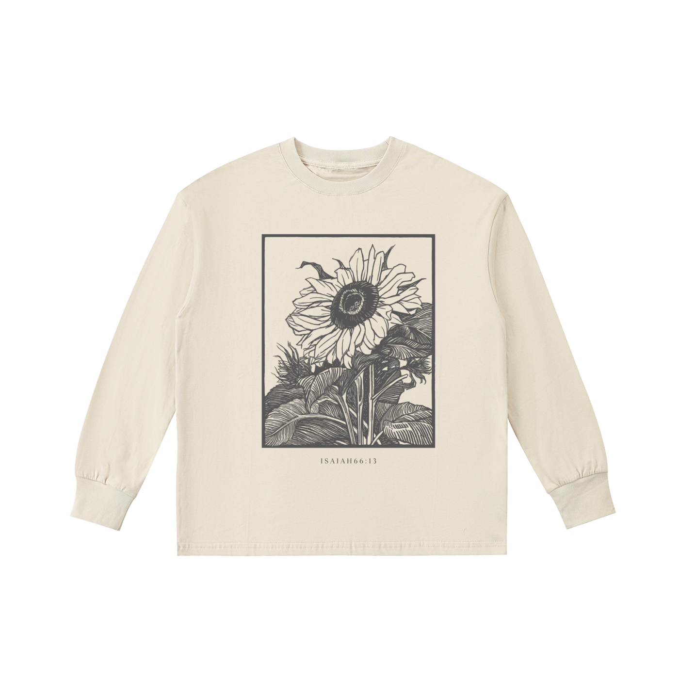 The Comfort Bloom Long-Sleeve T-Shirt (Isaiah 66:13)