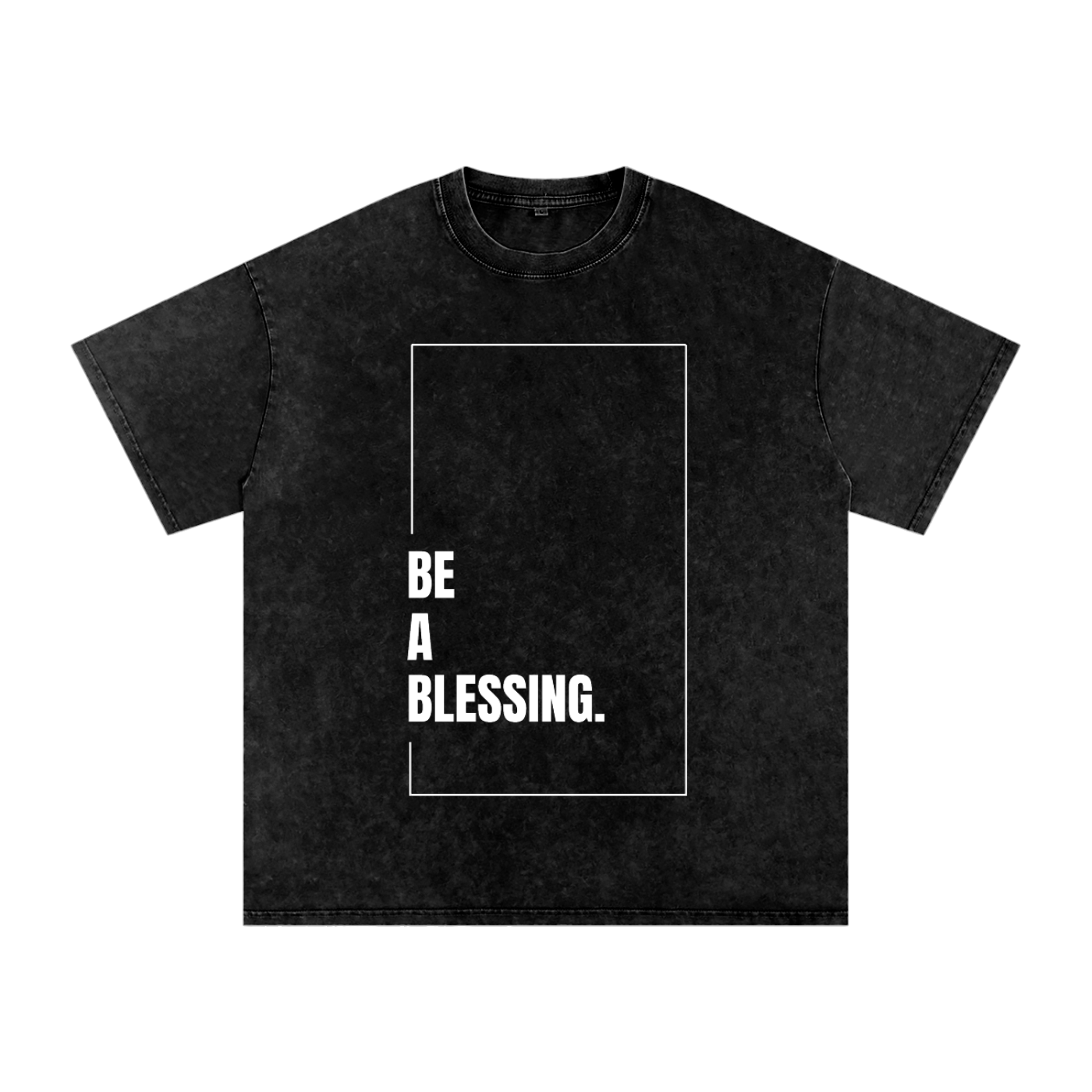 The "BE A BLESSING." Minimalist Snow Washed Tee