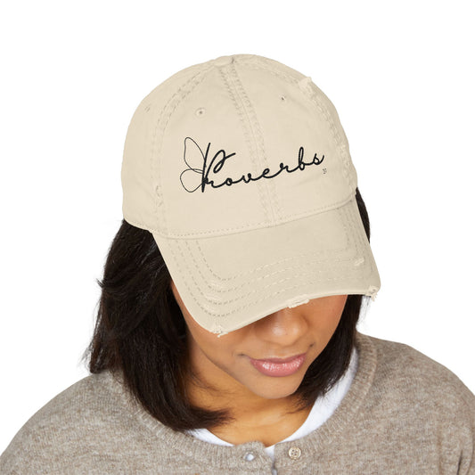 "Proverbs 31 Butterfly" Distressed Cap
