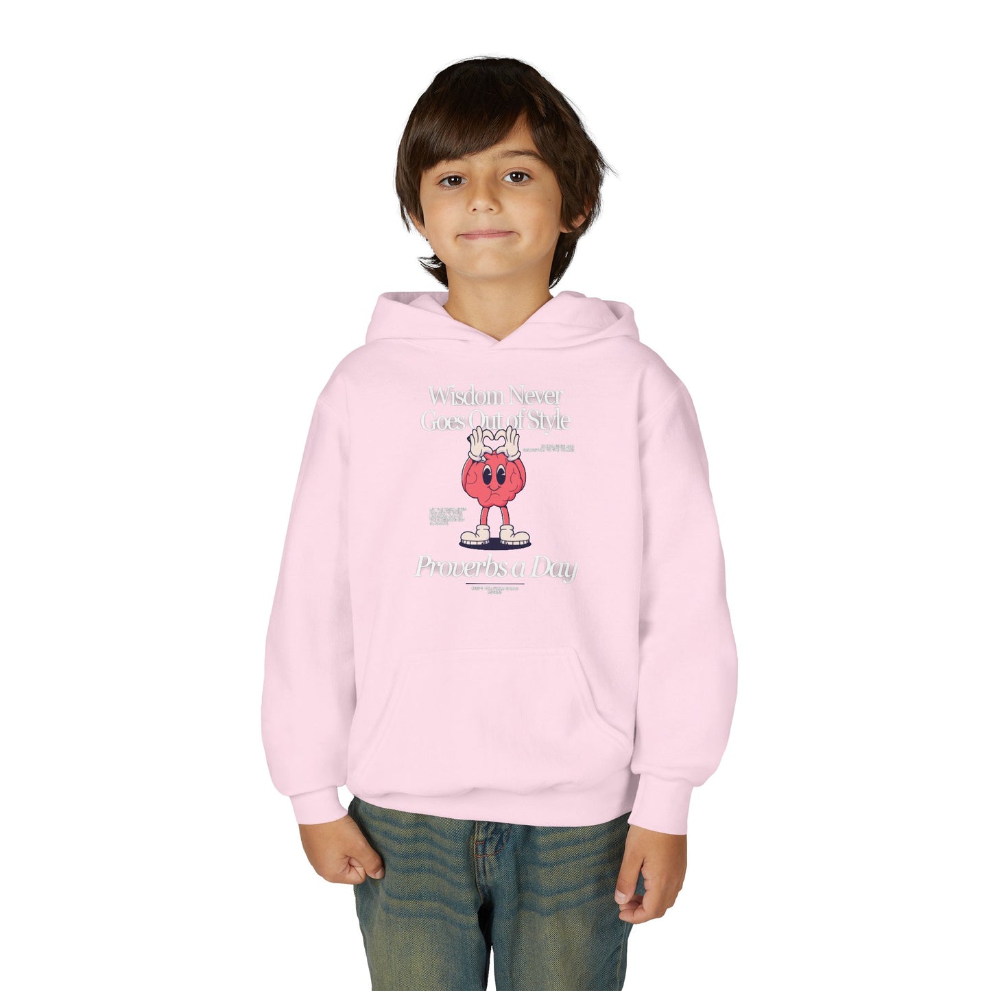 "Proverbs a Day" Retro Wisdom Youth Hoodie