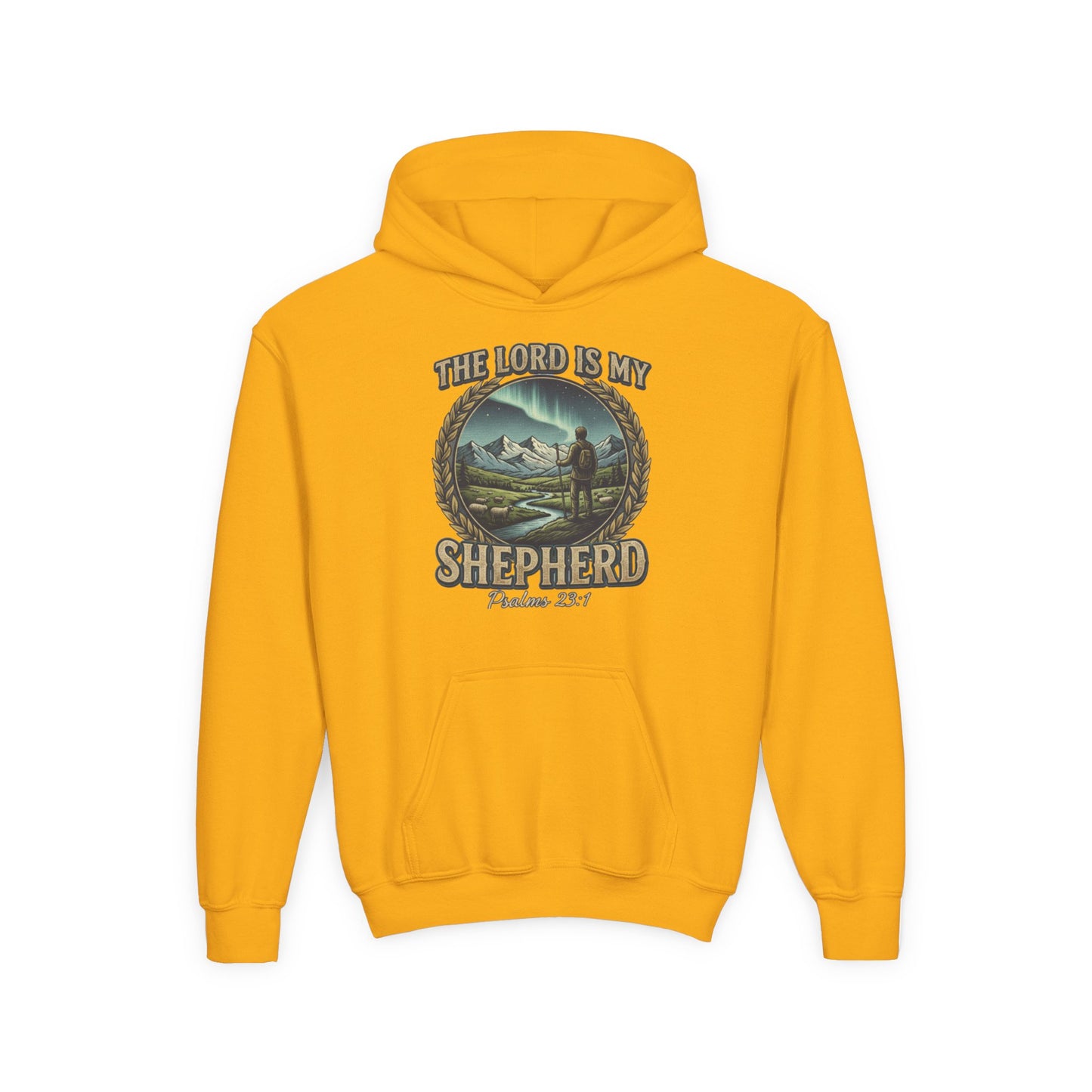 "The Lord Is My Shepherd" Psalm 23:1 Youth Hoodie