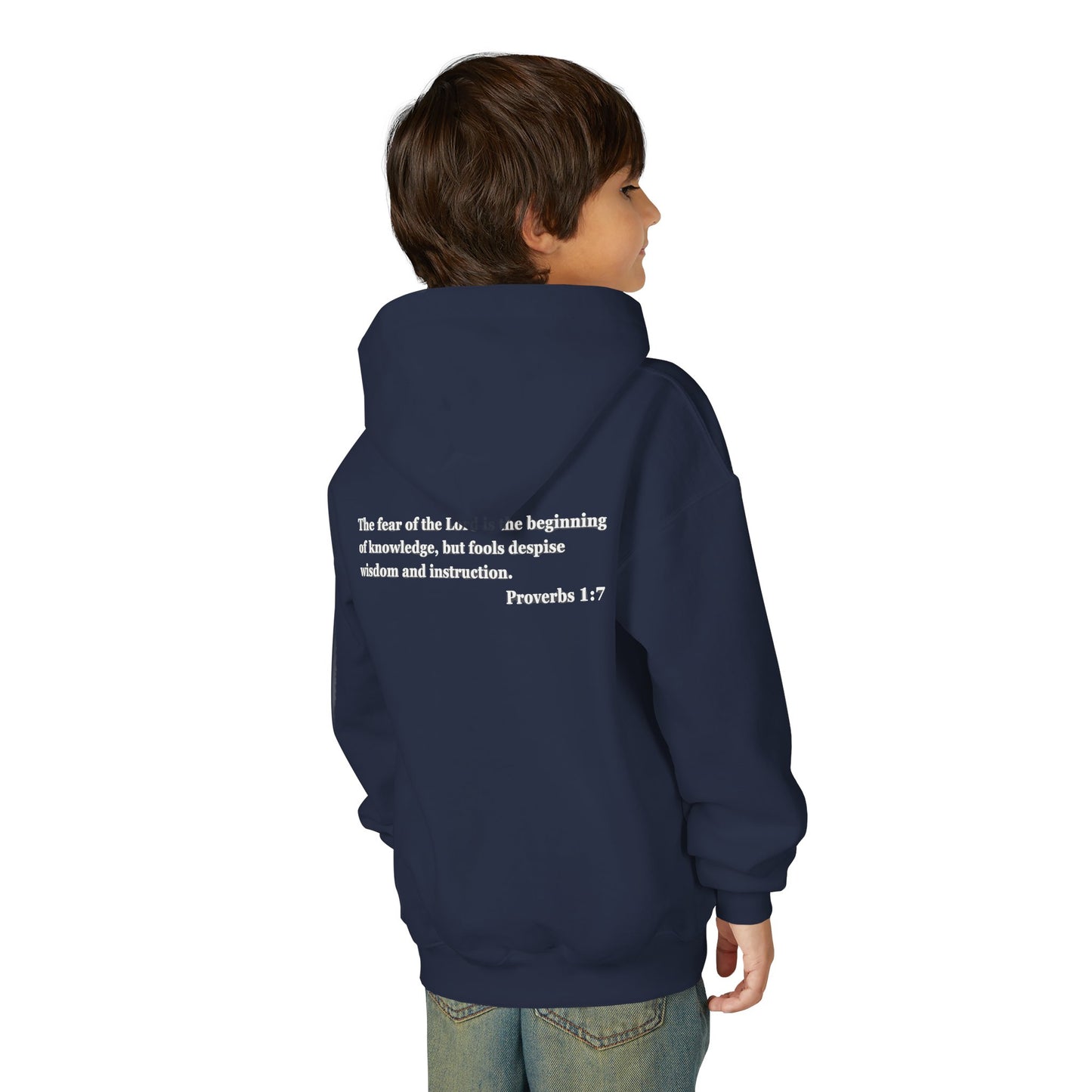 "Proverbs a Day" Retro Wisdom Youth Hoodie