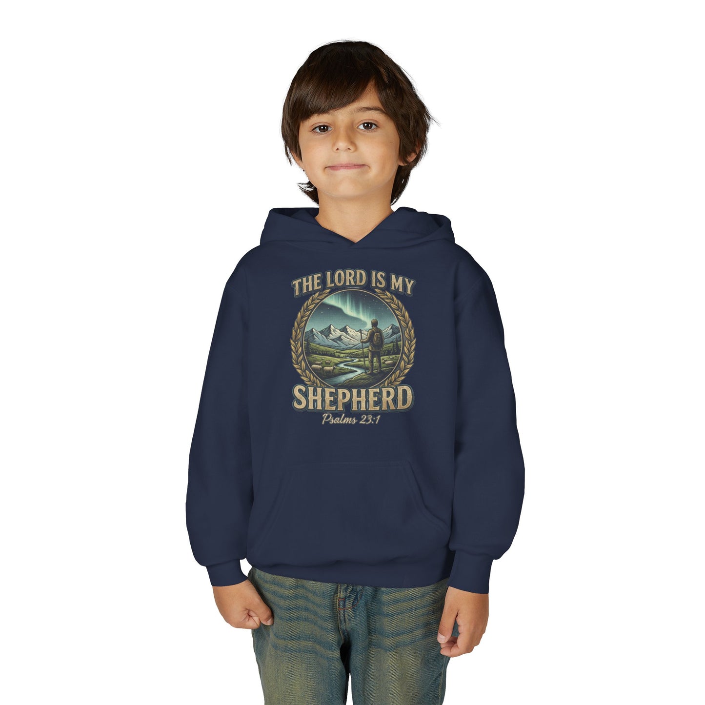 "The Lord Is My Shepherd" Psalm 23:1 Youth Hoodie