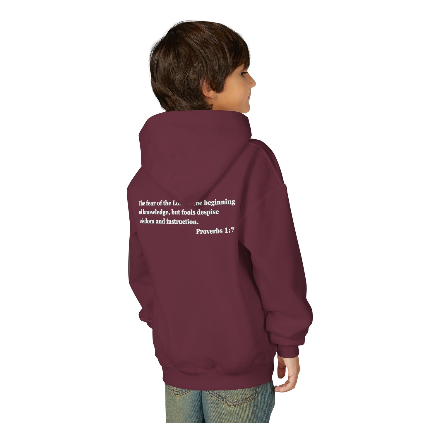 "Proverbs a Day" Retro Wisdom Youth Hoodie