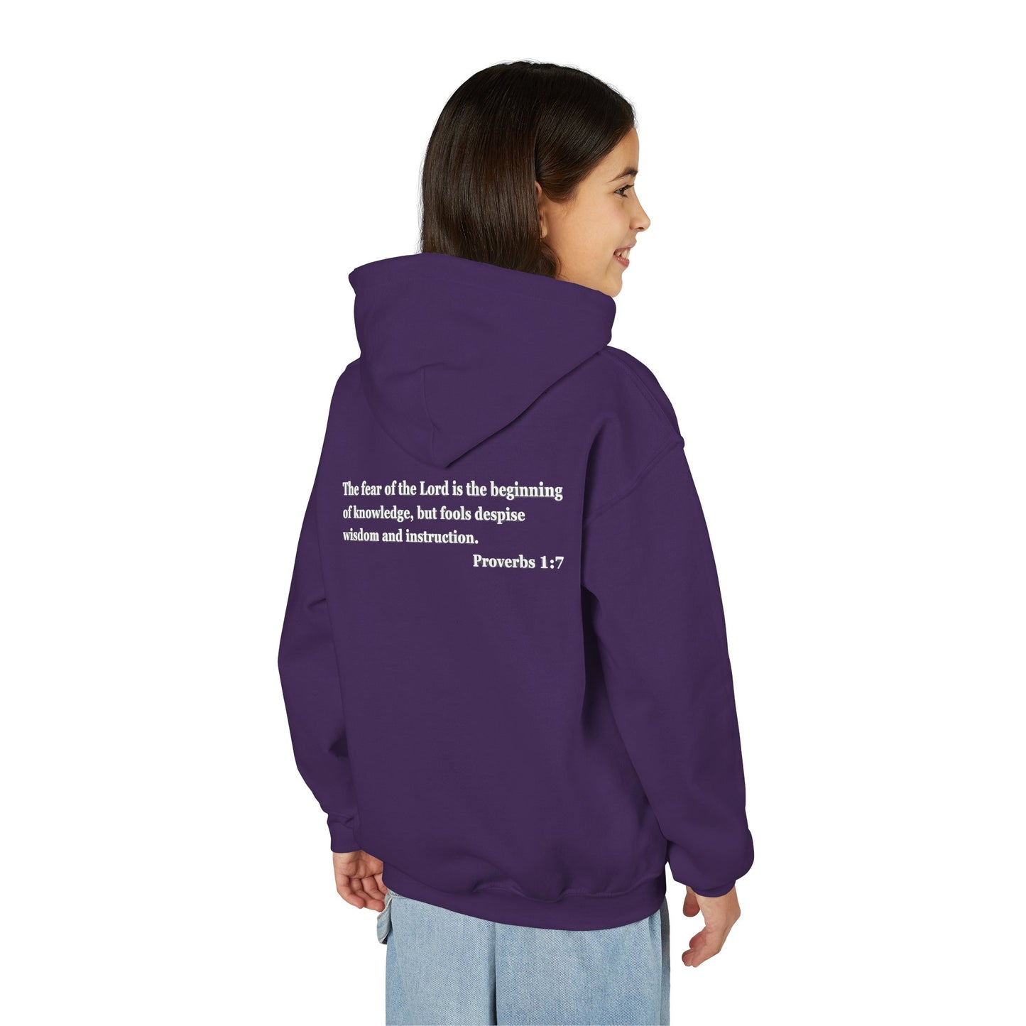 "Proverbs a Day" Retro Wisdom Youth Hoodie