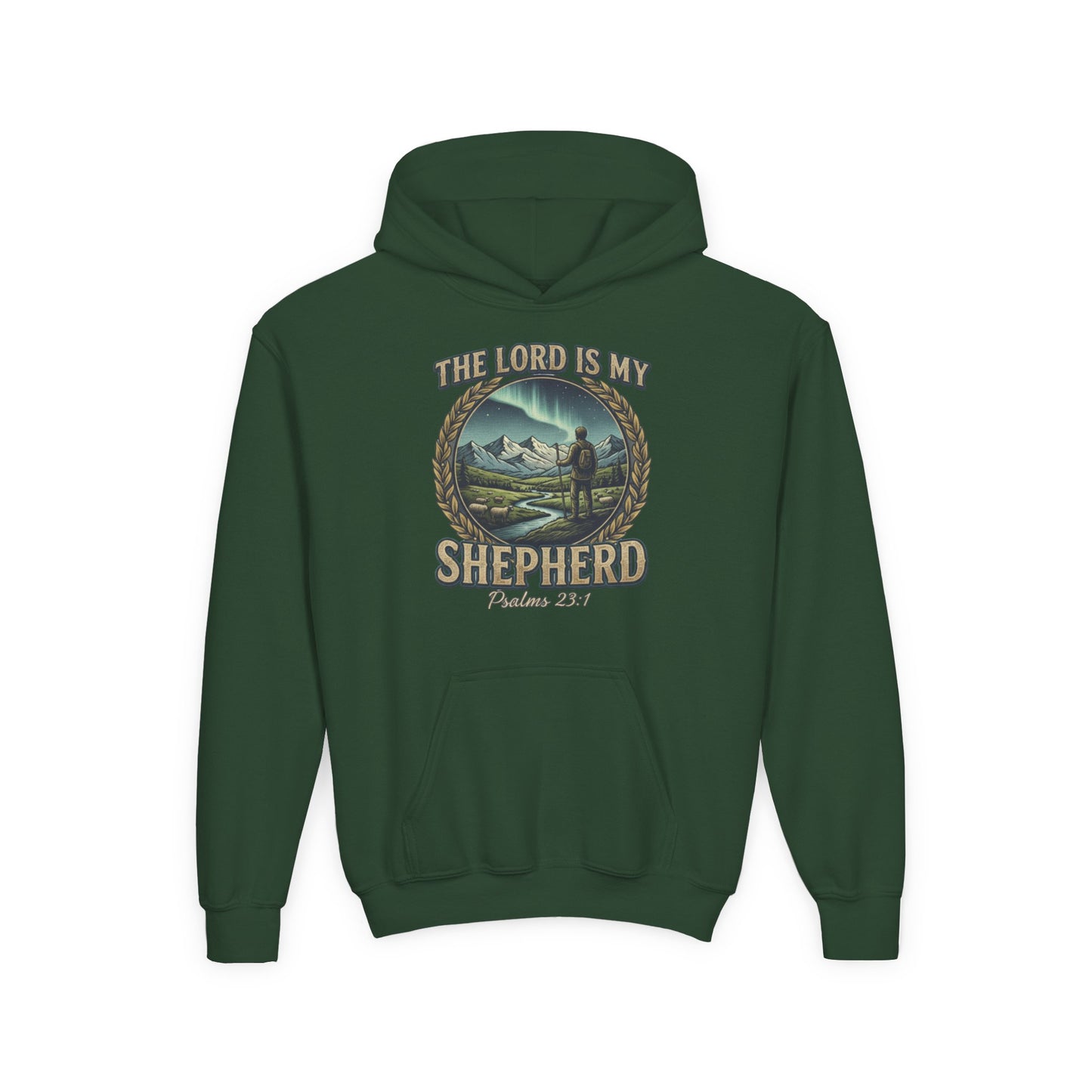 "The Lord Is My Shepherd" Psalm 23:1 Youth Hoodie