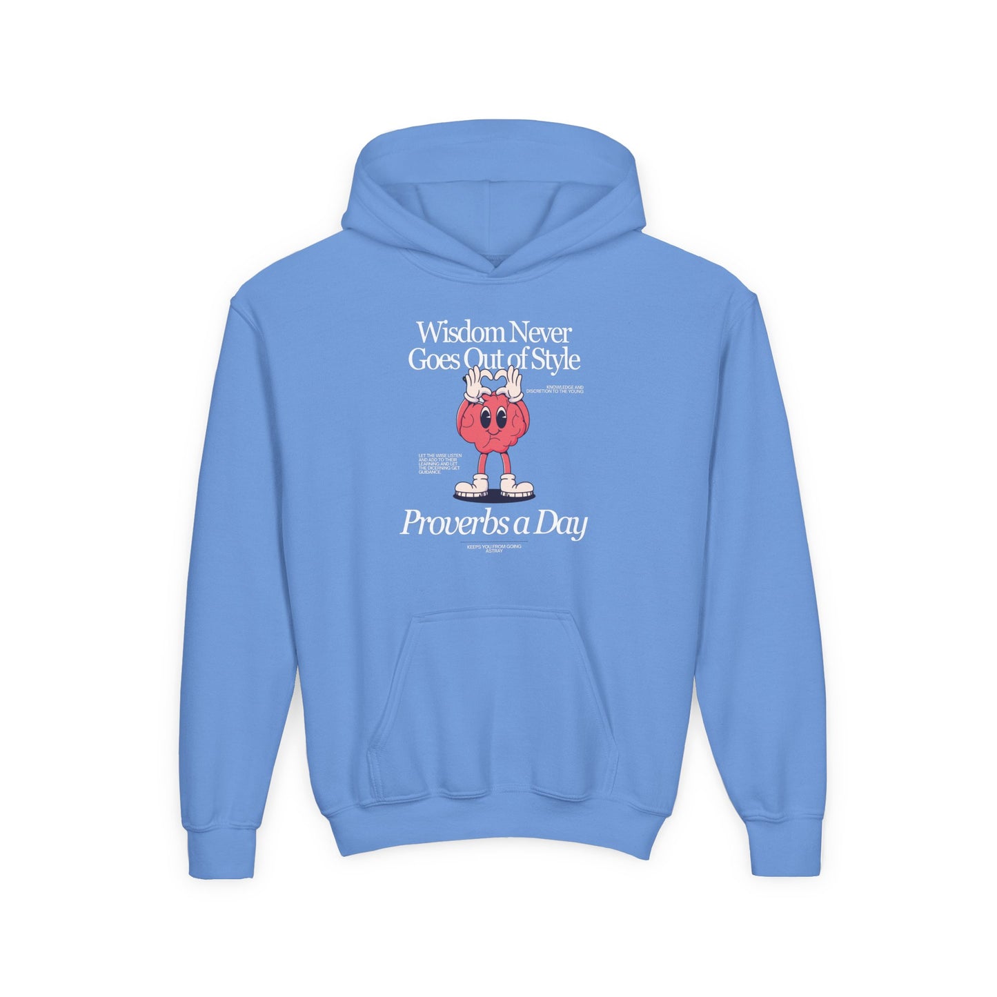 "Proverbs a Day" Retro Wisdom Youth Hoodie