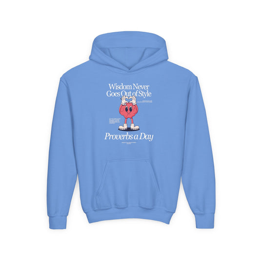 "Proverbs a Day" Retro Wisdom Youth Hoodie