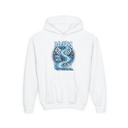 "Rivers of Living Water" John 7:37-38 Youth Hoodie