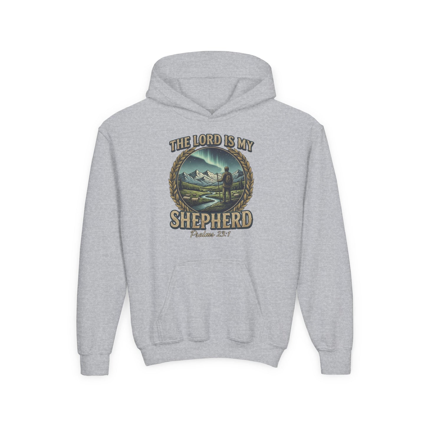 "The Lord Is My Shepherd" Psalm 23:1 Youth Hoodie