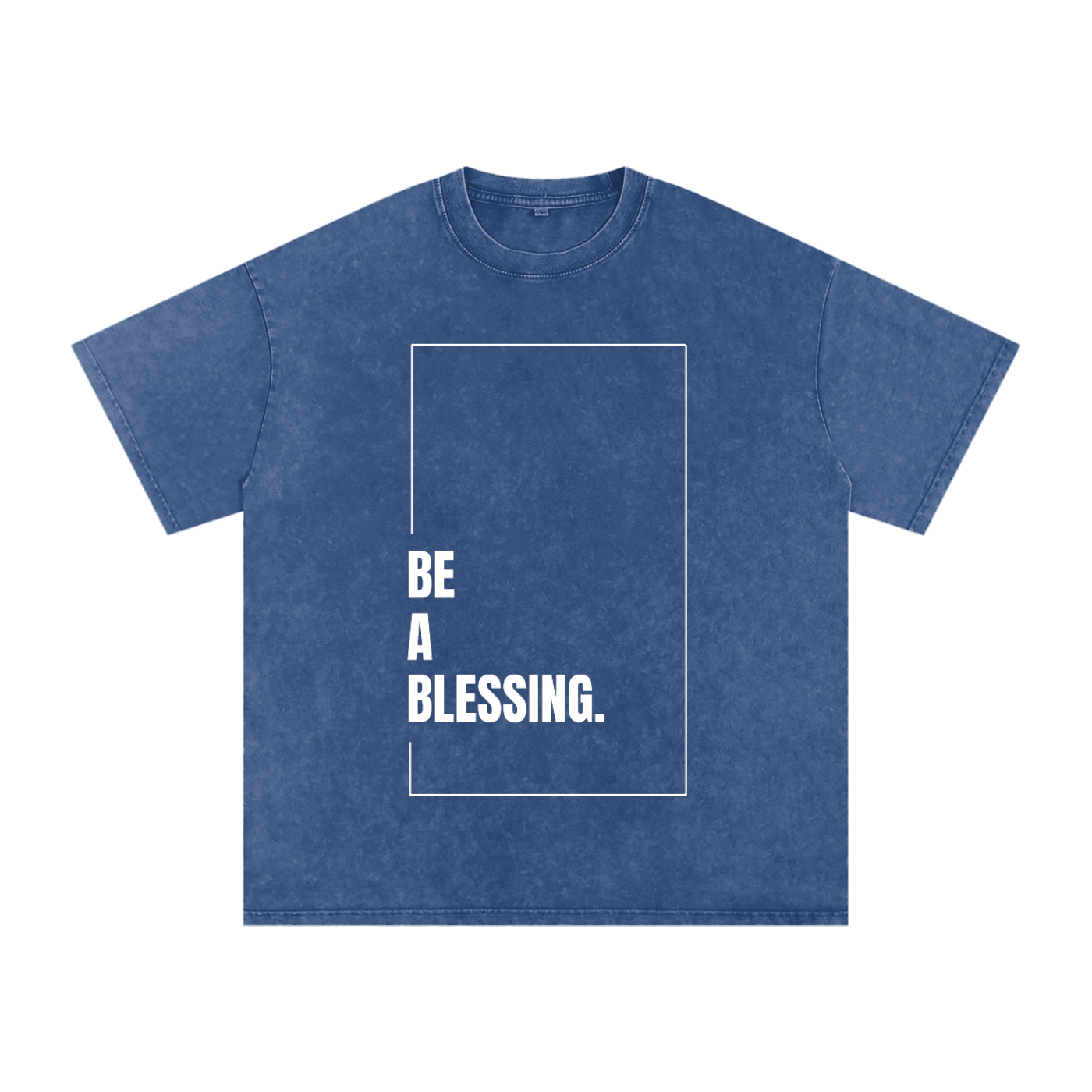 The "BE A BLESSING." Minimalist Snow Washed Tee
