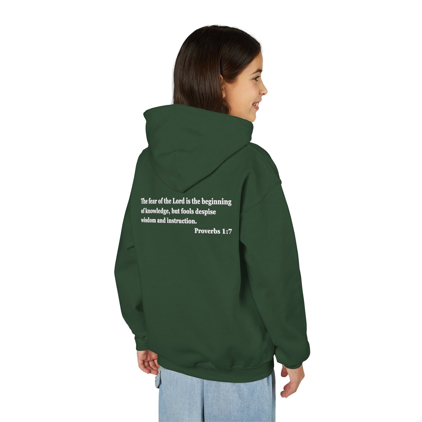 "Proverbs a Day" Retro Wisdom Youth Hoodie