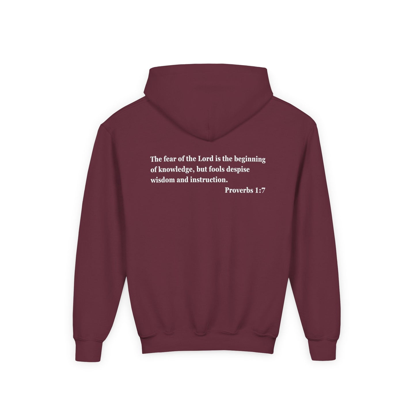 "Proverbs a Day" Retro Wisdom Youth Hoodie