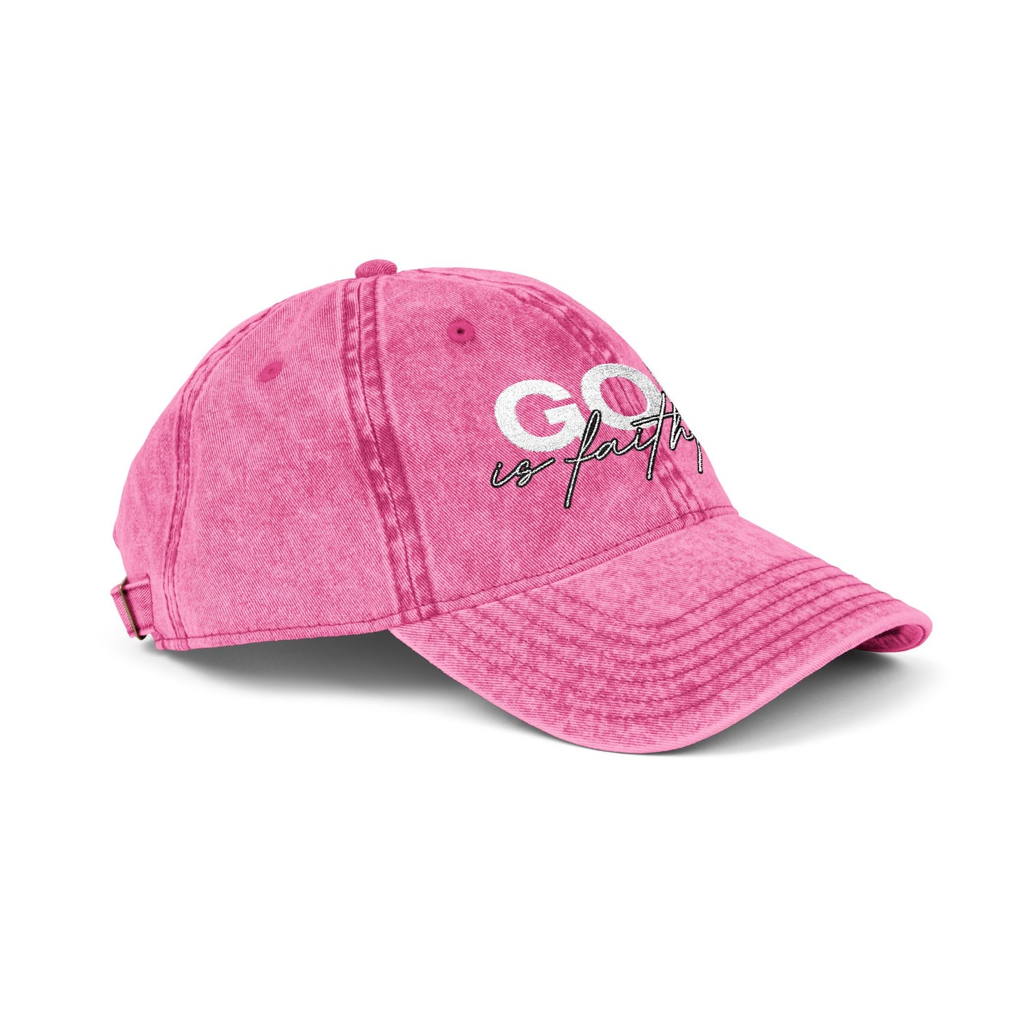 "God Is Faithful" Vintage Washed Cap