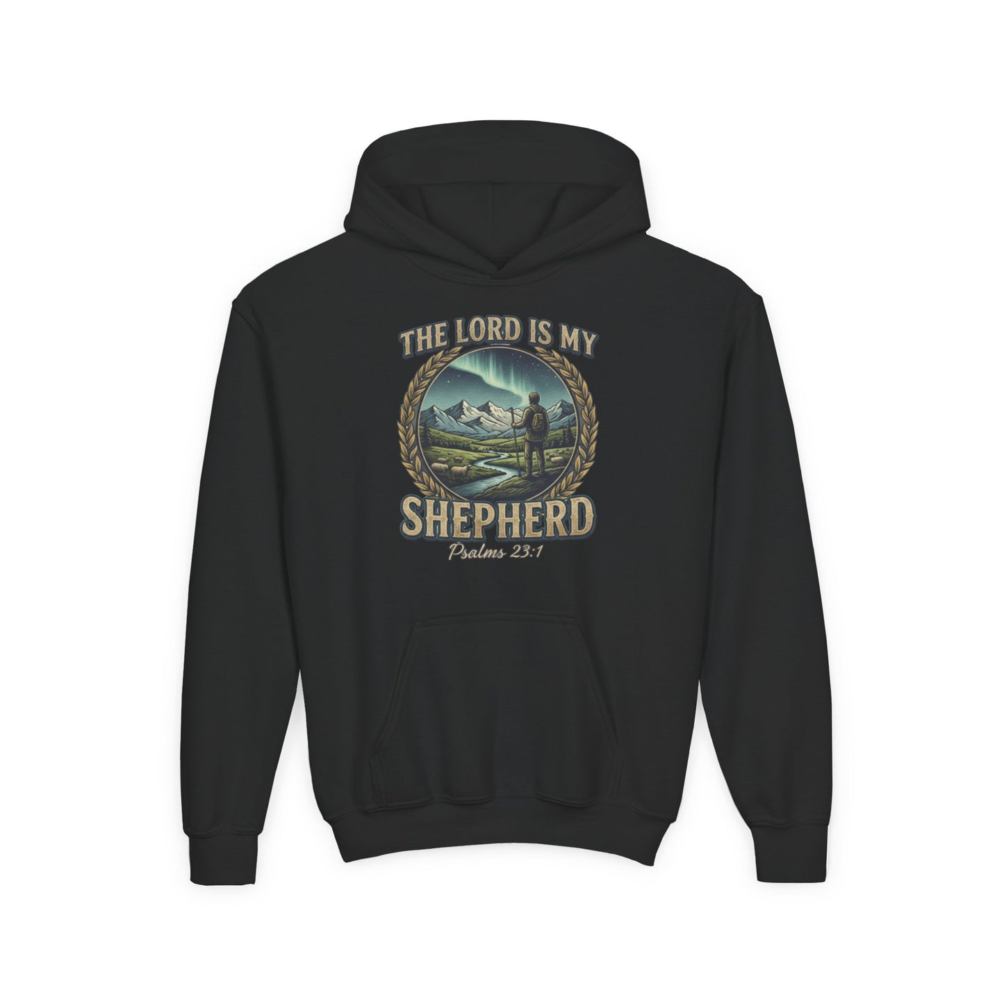 "The Lord Is My Shepherd" Psalm 23:1 Youth Hoodie