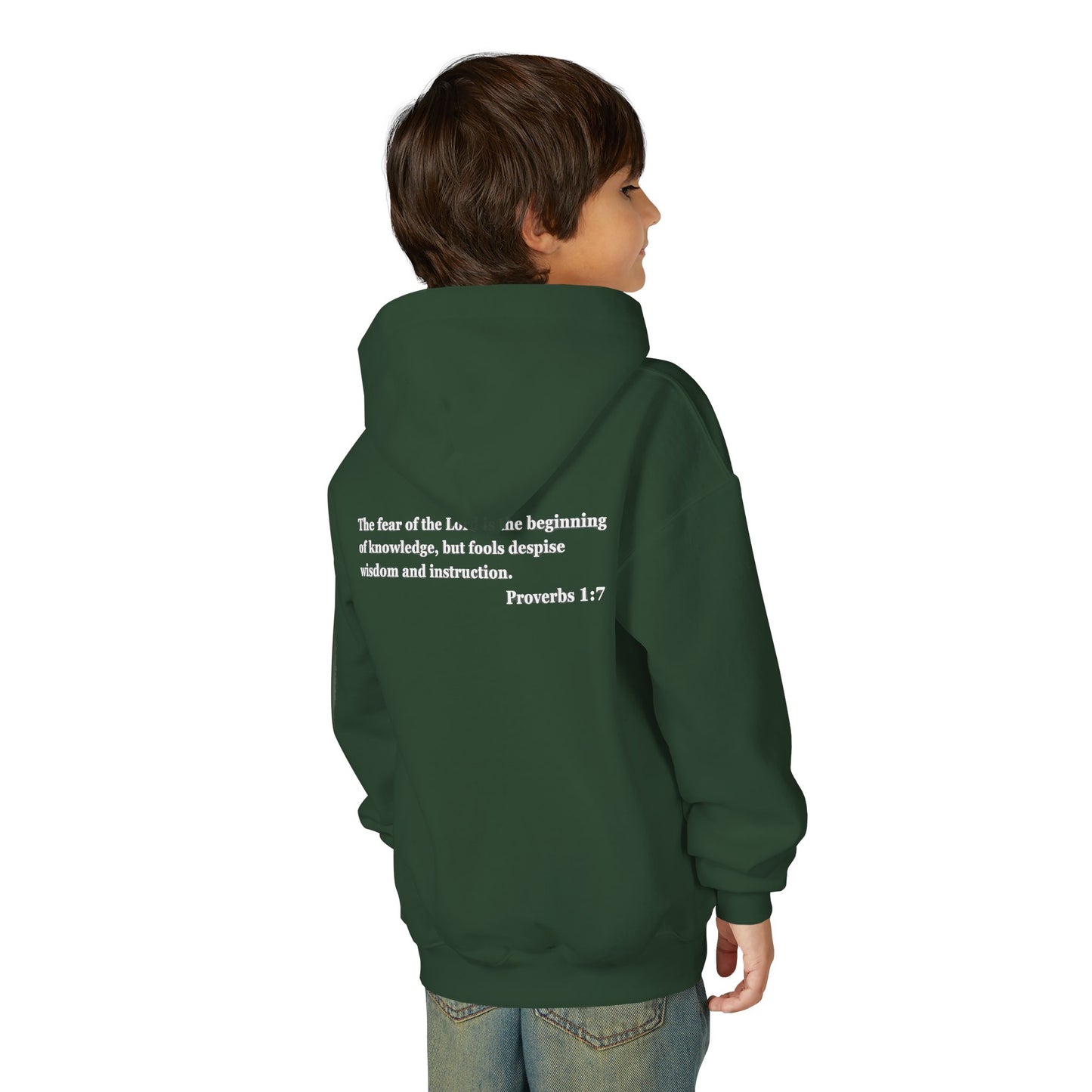 "Proverbs a Day" Retro Wisdom Youth Hoodie