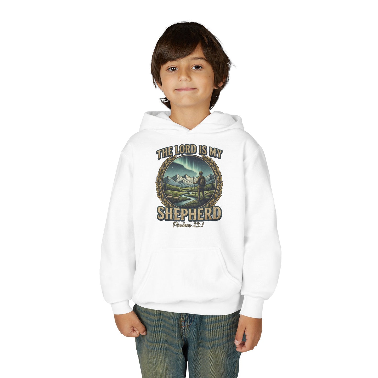"The Lord Is My Shepherd" Psalm 23:1 Youth Hoodie