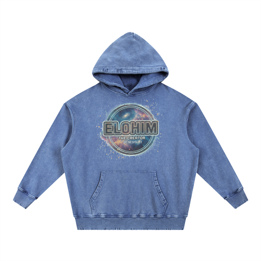 ELOHIM The Creator Hand-Frayed Heavyweight Hoodie