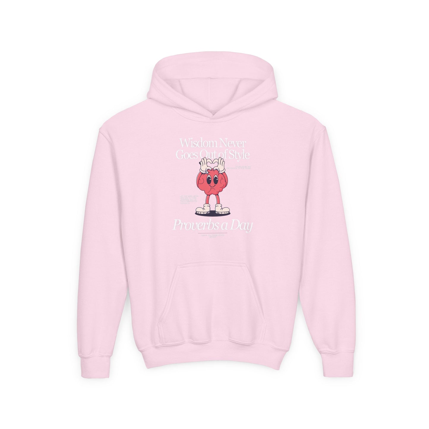 "Proverbs a Day" Retro Wisdom Youth Hoodie