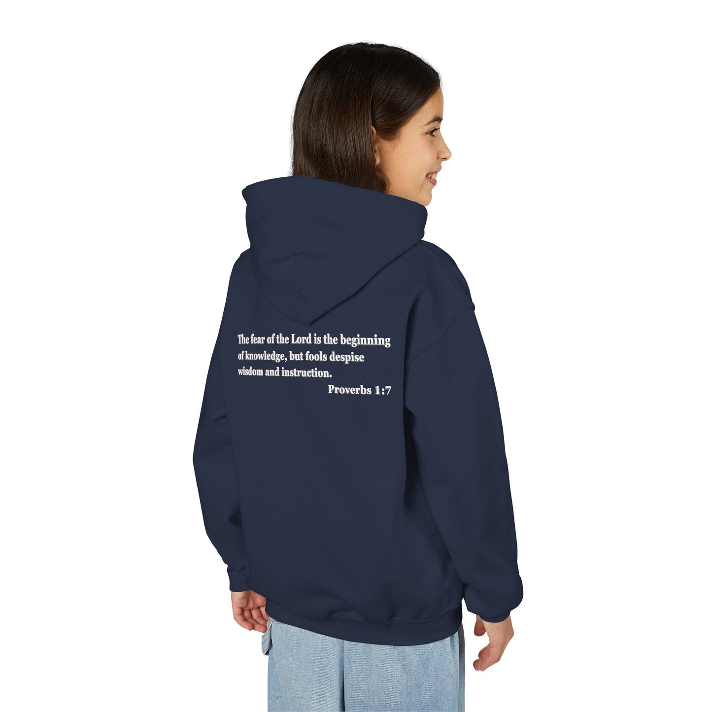 "Proverbs a Day" Retro Wisdom Youth Hoodie