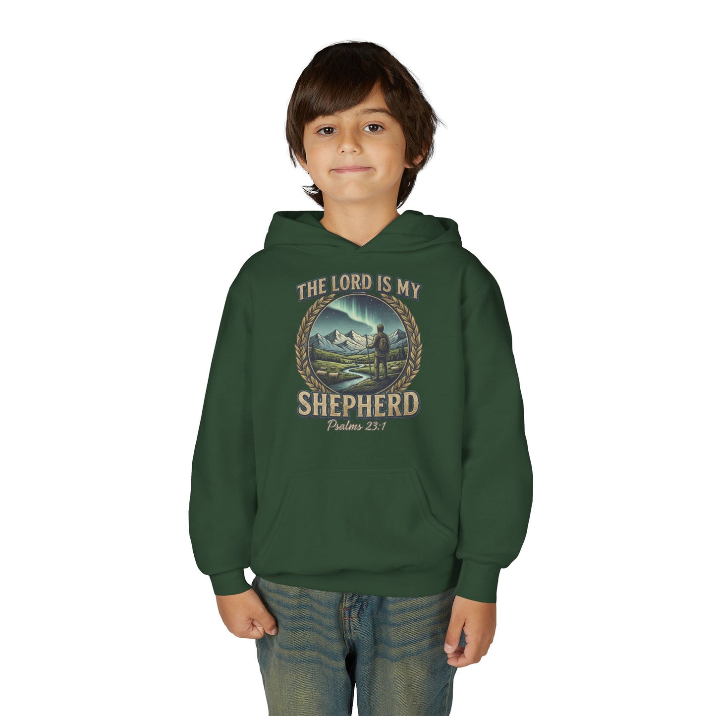 "The Lord Is My Shepherd" Psalm 23:1 Youth Hoodie
