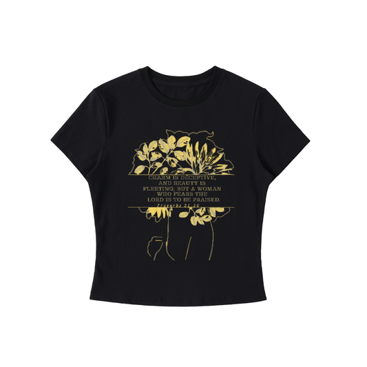 Proverbs 31:30 Woman Bodycon T-Shirt