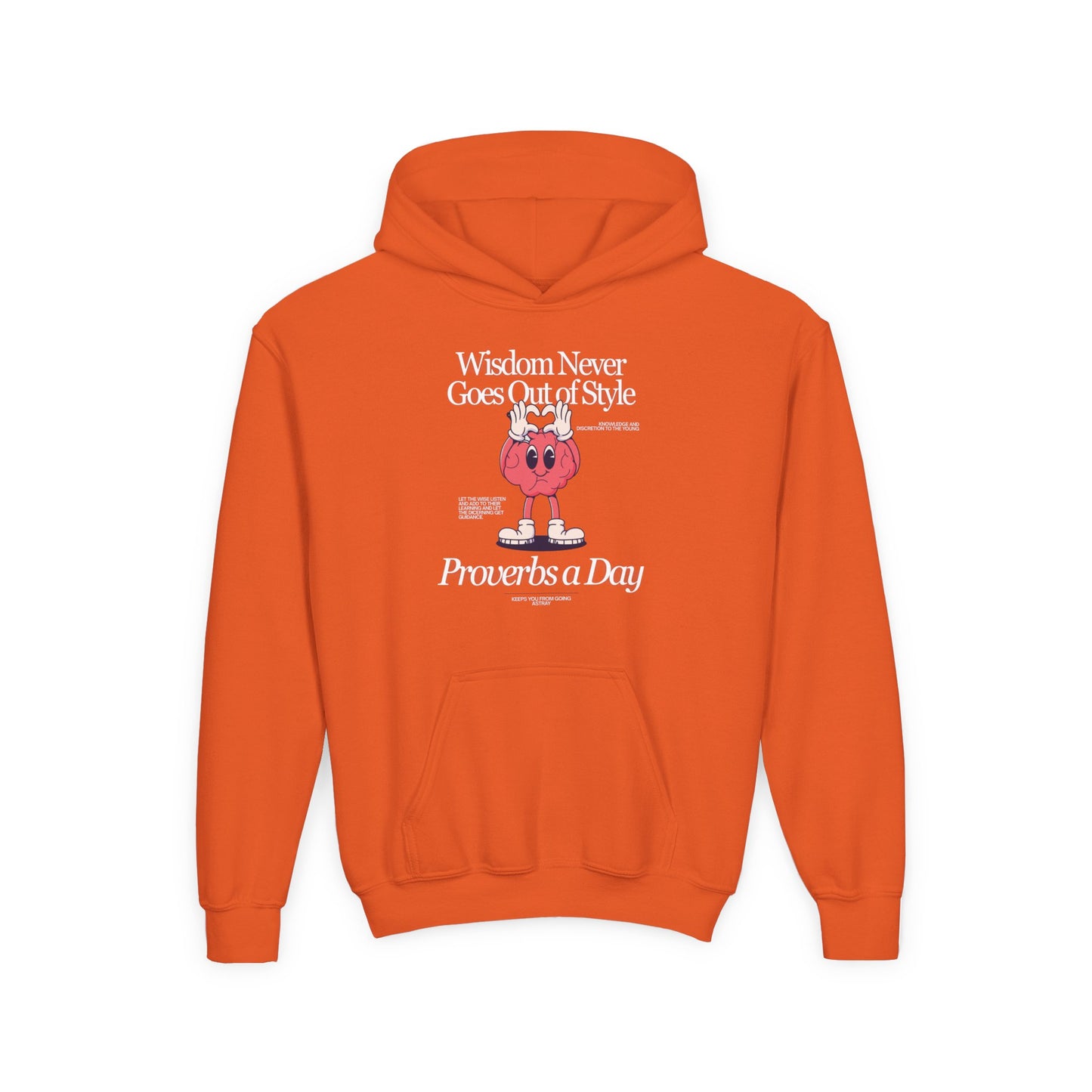 "Proverbs a Day" Retro Wisdom Youth Hoodie