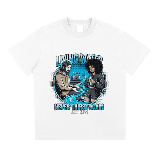 The "LIVING WATER: Never Thirst" Quick-Dry Cooling Tee