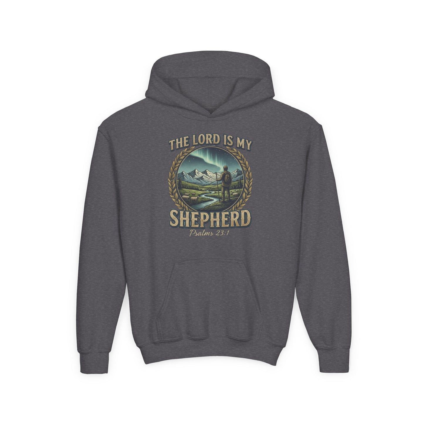 "The Lord Is My Shepherd" Psalm 23:1 Youth Hoodie
