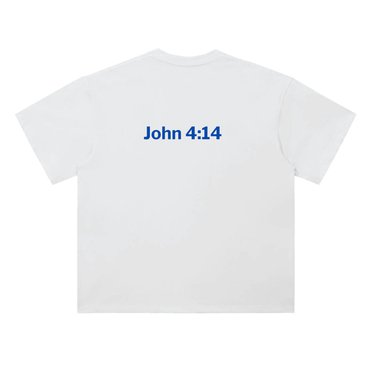 Wellspring of Trust - Never Thirst Again Heavyweight Drop Shoulder Cotton T-Shirt