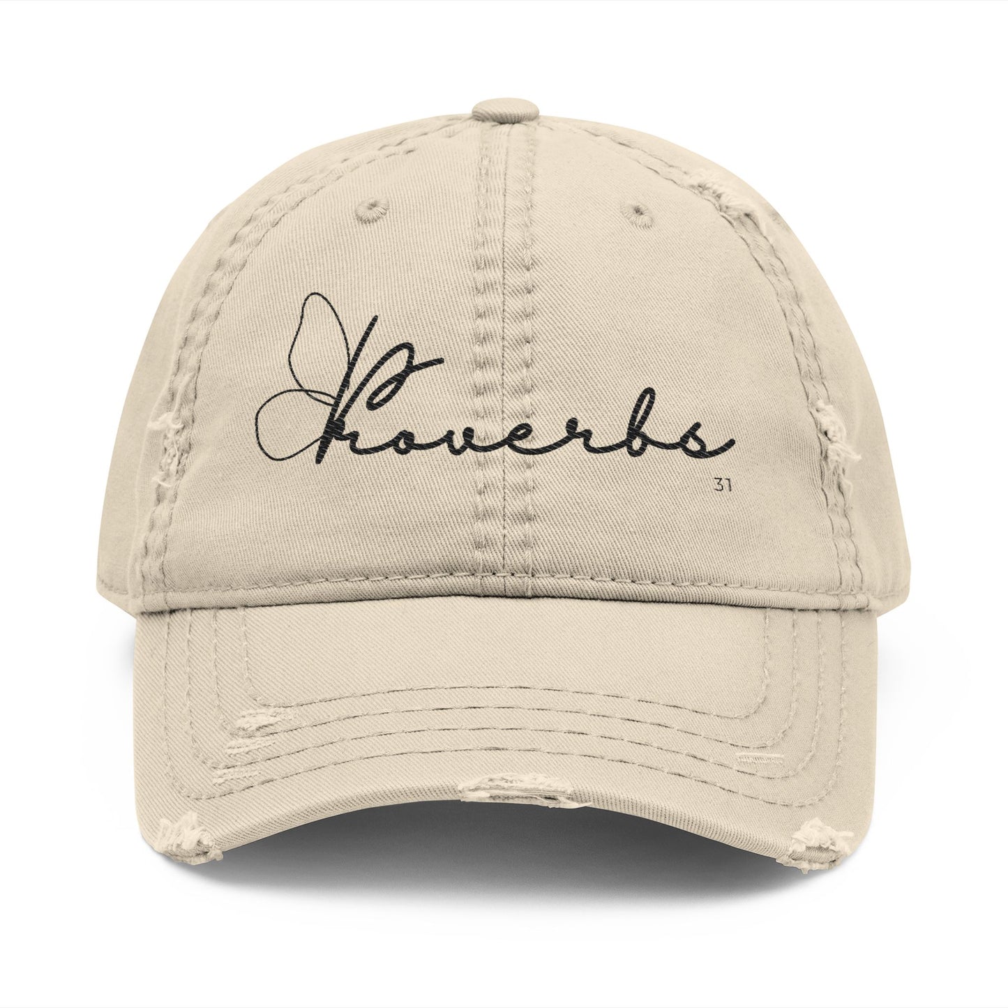"Proverbs 31 Butterfly" Distressed Cap