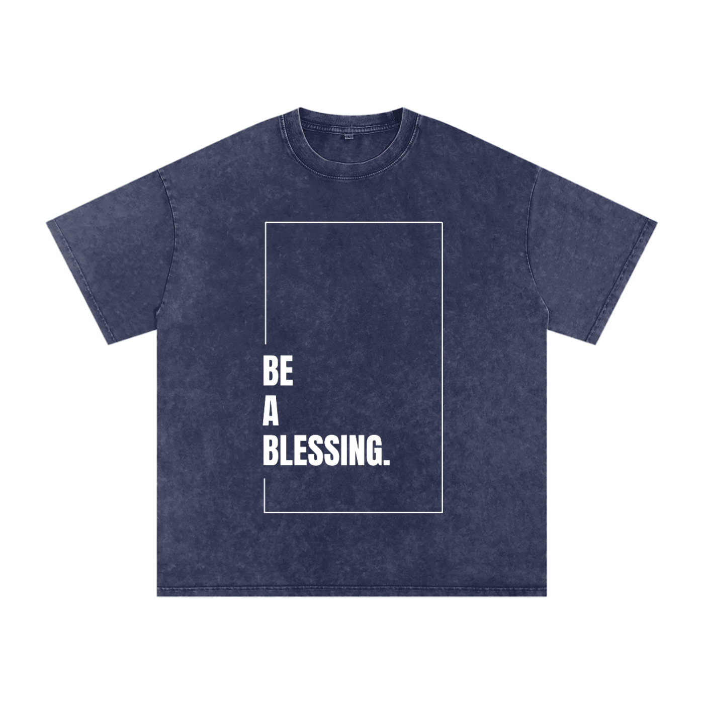 The "BE A BLESSING." Minimalist Snow Washed Tee