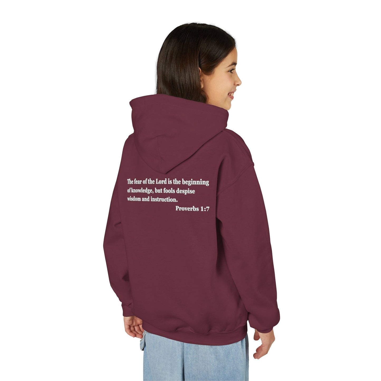 "Proverbs a Day" Retro Wisdom Youth Hoodie