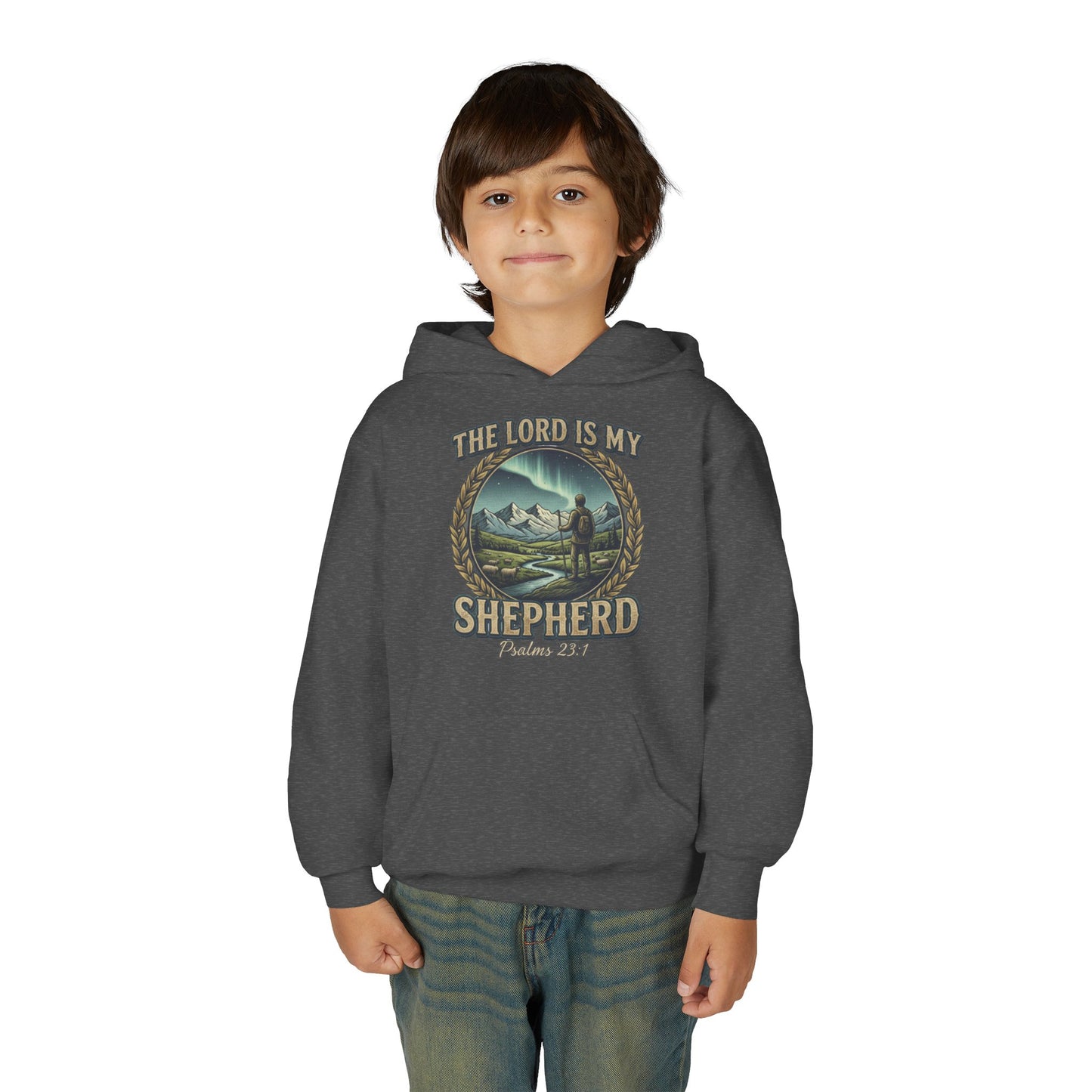 "The Lord Is My Shepherd" Psalm 23:1 Youth Hoodie