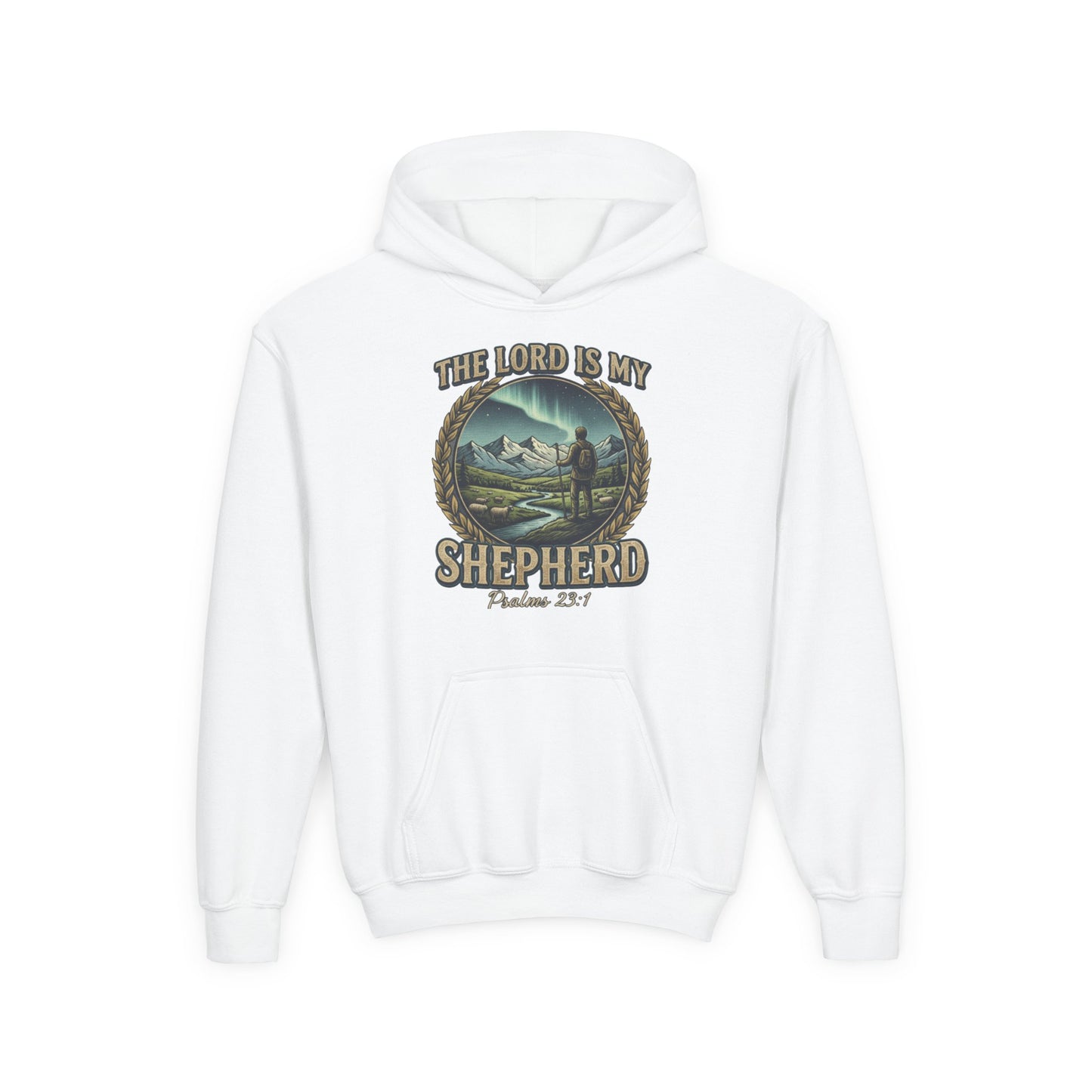 "The Lord Is My Shepherd" Psalm 23:1 Youth Hoodie