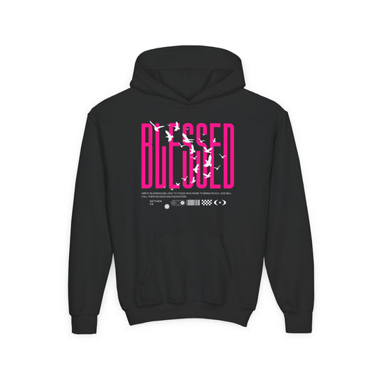 "Blessed" Matthew 5:9 Youth Hoodie