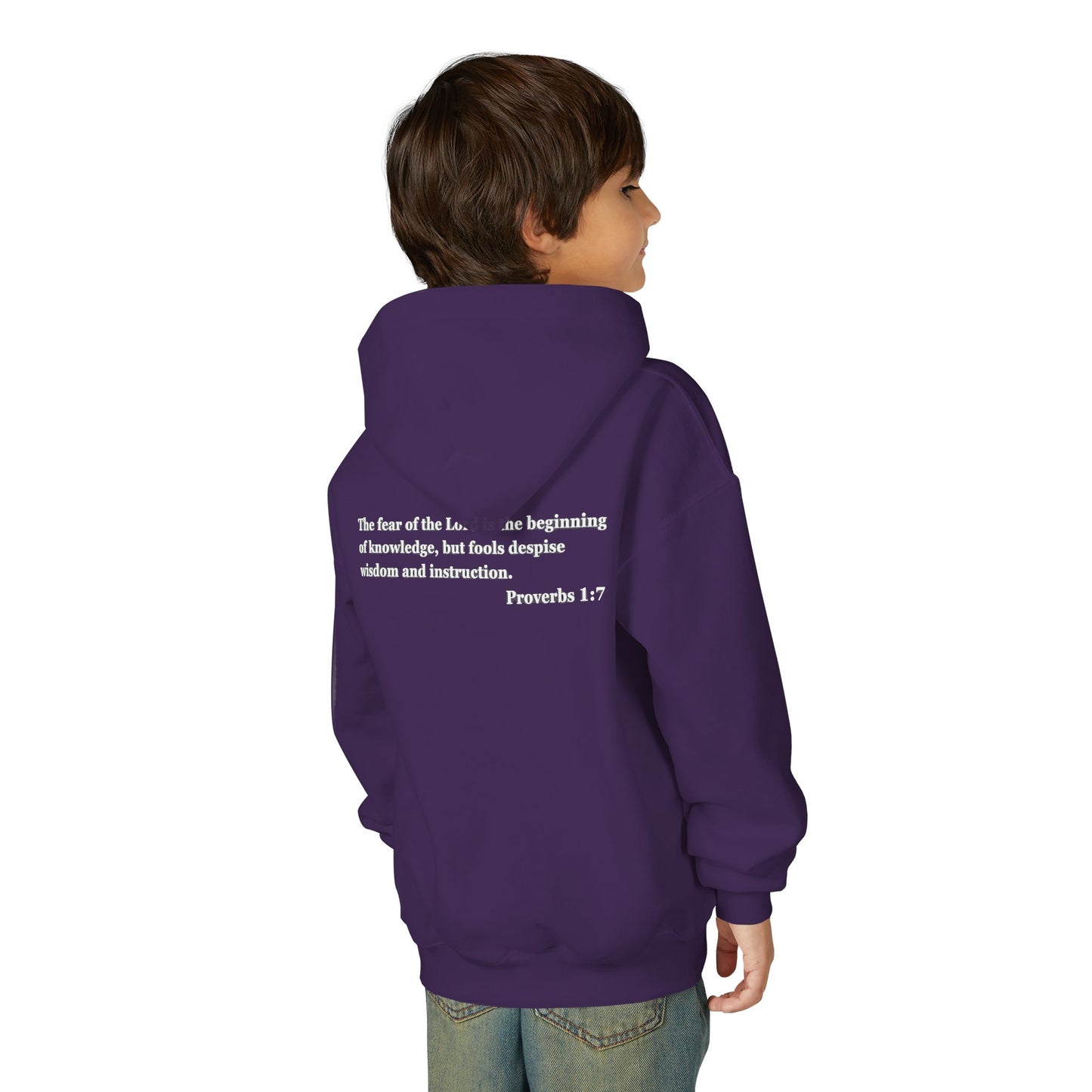 "Proverbs a Day" Retro Wisdom Youth Hoodie